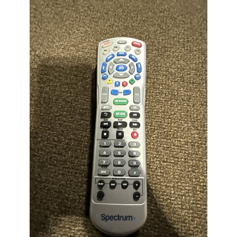 Charter Spectrum Universal Remote Control silver replacement television clicker